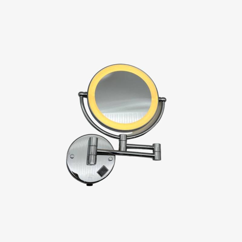 Wall Mounted LED Magnifying Mirror 5x Zoom 1 Wall Mounted LED Magnifying Mirror 5x zoom-EBMR0007-ElriBird Europe