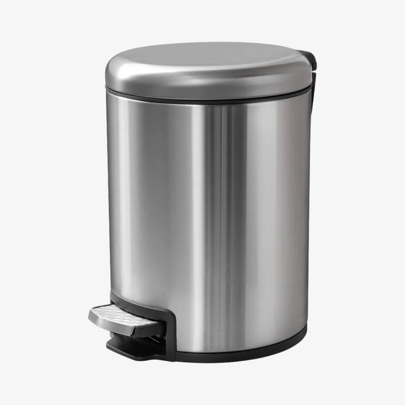 SS steel Pedal Dustbin 1 Stainless Steel Pedal Dustbin-ElriBird Europe -EBWN0018