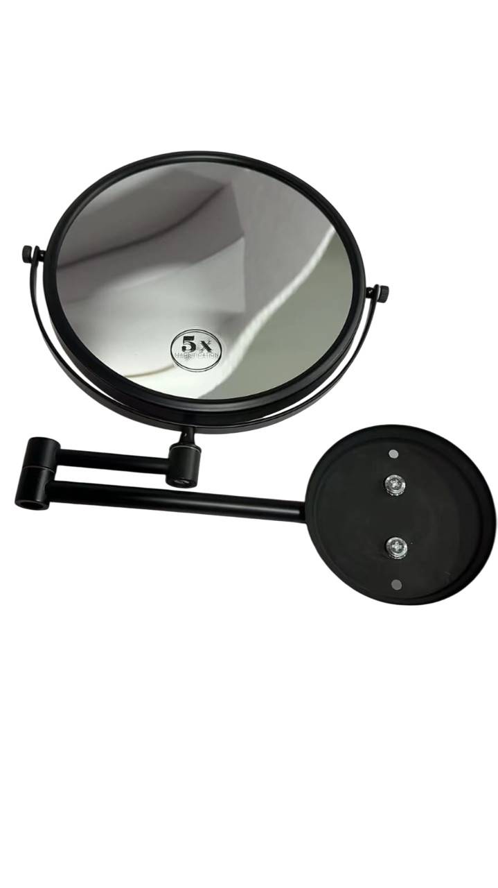 Hotel Magnifying Mirror For Bathrooms 2 black mirror-elribird-1xand5x-bathroom magnifying mirror